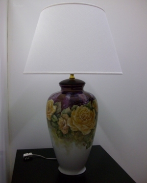 Lampada rose gialle / lustro viola - 