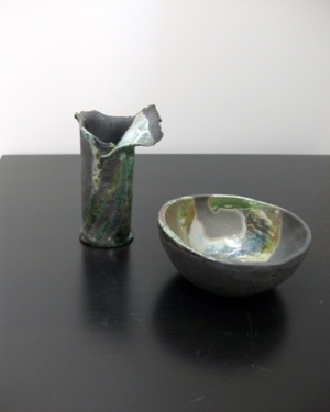 Ciotola e vaso" RAKU - 